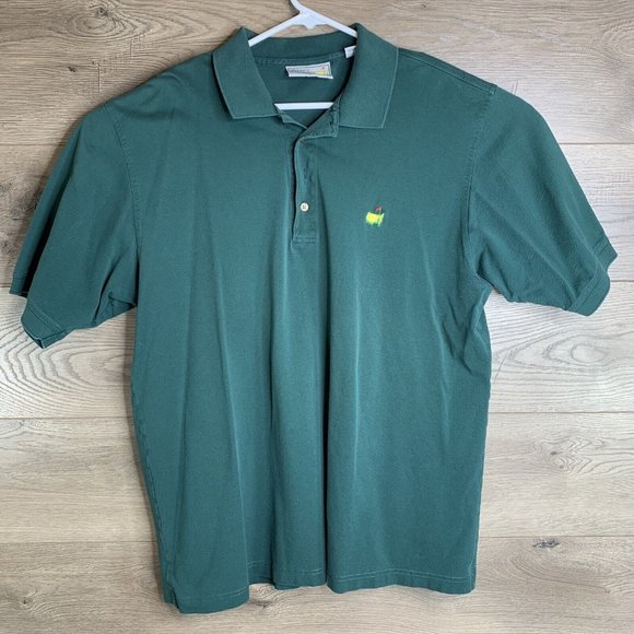 Augusta National Golf Shop Slazenger Mens Polo Shirt X Large Green SS Collared - Picture 2 of 8